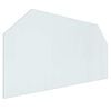 vidaXL Vuurplaats Glazen Plaat Doorzichtig 120 x 60 cm Glas