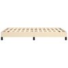 vidaXL Bedframe zonder matras 120x190 cm stof crèmekleurig