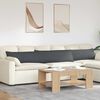 vidaXL Sofa Kussens 2 stuks Donkergrijs 200 x 40 cm Cordstof