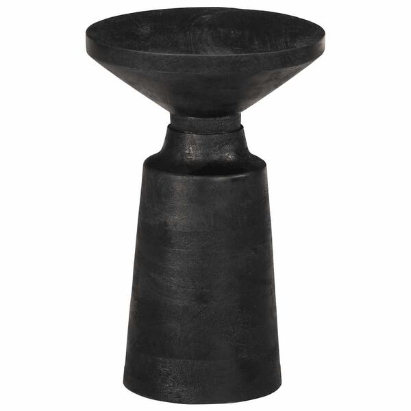 vidaXL Bijzettafel &Oslash;33x50 cm massief mangohout zwart