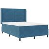 vidaXL Boxspringbed met hoofdeinde Blauw 140 x 190 cm Fluweel