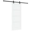 vidaXL Schuifdeur ORKDAL Wit 83 x 202 cm Massief grenenhout
