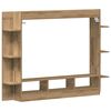 vidaXL TV-kast artisanaal eikenkleurig 152 x 22 x 113 cm Bewerkt hout