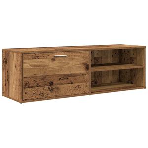 vidaXL Tv-meubel 120x34x37 cm bewerkt hout oud houtkleurig