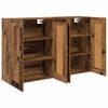 vidaXL Wandkast 2 pcs Oudhout 69,5 x 34 x 90 cm Bewerkt hout