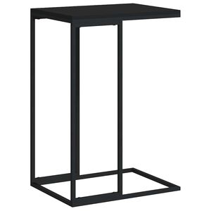 vidaXL Bijzettafel 40x30x59 cm bewerkt hout zwart