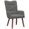 vidaXL Fauteuil Donkergrijs 63 x 67 x 94 cm Fluweel