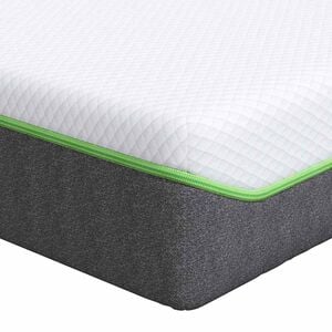 vidaXL Matras Medium zacht 70 x 200 cm Wit en Grijs
