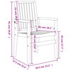 vidaXL Tuinstoelen stapelbaar 8 st 56,5x57,5x91 cm massief teakhout