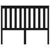 vidaXL Hoofdbord 146x6x101 cm massief grenenhout zwart