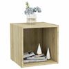 vidaXL Tv-meubelen 4 st 37x35x37 cm bewerkt hout sonoma eikenkleurig
