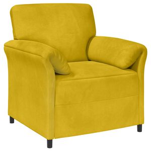 vidaXL 1-Zits Bank Geel 88 x 83 x 95 cm Fluweel