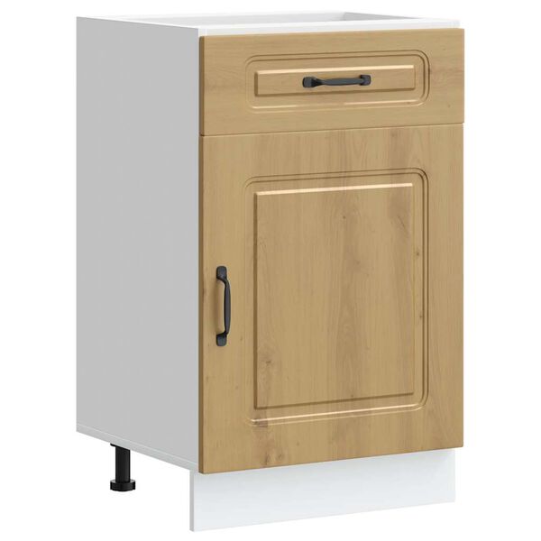 vidaXL Onderkast Kalmar bewerkt hout artisanaal eikenkleur