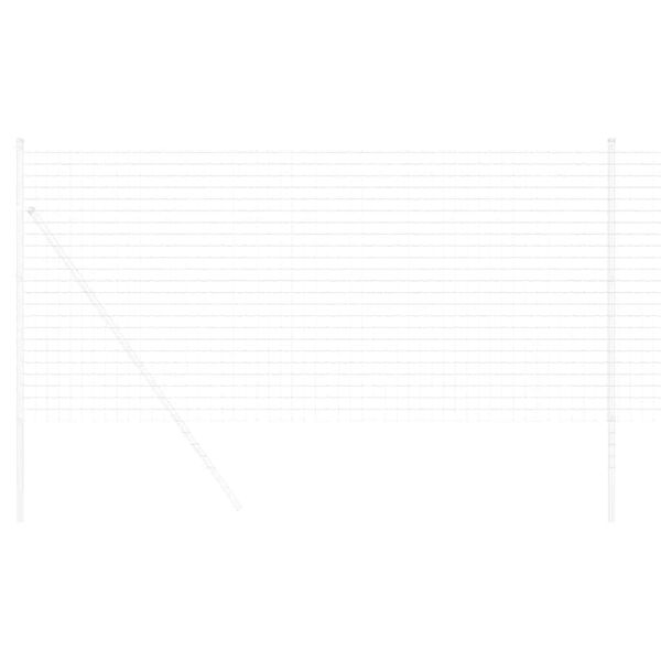 vidaXL Euro Hek Zilver 1.2 x 10 m Warmverzinkt ijzer