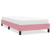 vidaXL Bedframe zonder matras 100x220 cm fluweel roze