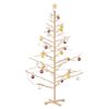 vidaXL Houten kerstboom Naturel 180 cm Massief grenenhout
