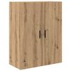 vidaXL Hoge kast met lade 2 pcs Artisan Eiken Geengineerd Hout en Glas
