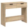 vidaXL Wandtafel 90x36x75 cm bewerkt hout sonoma eikenkleurig