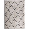 vidaXL Vloerkleed PAMPLONA shaggy hoogpolig 240x340 cm beige antraciet