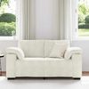 vidaXL Loveseat Sofa Cr&egrave;me 120 cm Fluweel