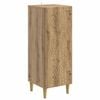 vidaXL Dressoir Artisanaal eiken 33 x 34,5 x 90 cm Bewerkt hout