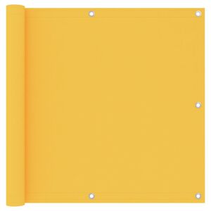 vidaXL Balkonscherm 90x500 cm oxford stof geel