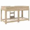 vidaXL Bunk Bed voor Kinderen Sonoma Eiken 100 x 190 cm Bewerkt hout
