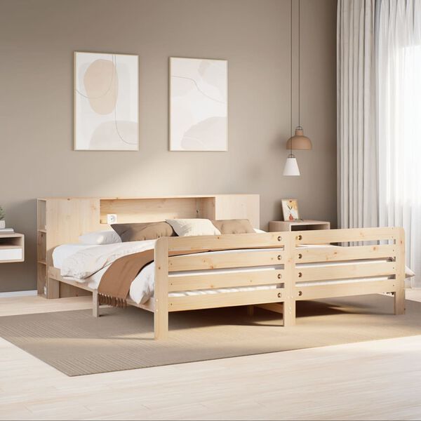 vidaXL Bedframe zonder matras massief grenenhout 180x200 cm
