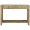 vidaXL Wandtafel Natuurlijk grijs 110 x 30 x 80 cm Massief Mango Hout