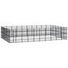 vidaXL Hondenkennel 55,3 m&sup2; staal