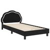 vidaXL Bedframe voor kinderen met hoofdbord Zwart 90 x 190 cm Fluweel
