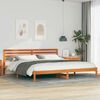 vidaXL Bedframe Wasbruin 180 x 210 cm Massief grenenhout