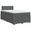 vidaXL Boxspringbed met matras Donkergrijs 120 x 200 cm Stof