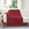 vidaXL Gooi Deken Bordeaux Rood 200 x 150 cm Fleece