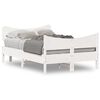 vidaXL Bedframe zonder matras massief grenenhout wit 120x190 cm