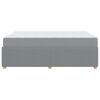 vidaXL Bedframe met matras Lichtgrijs 160 x 200 cm Stof