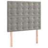 vidaXL Hoofdbord lichtgrijs 100x5x118/128 cm fluweel