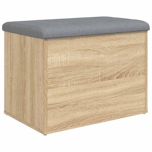 vidaXL Opbergbank Sonoma Eiken 62x42x45 cm Bewerkt Hout