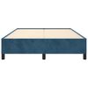 vidaXL Bedframe zonder matras 140x190 cm fluweel donkerblauw