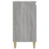 vidaXL Nachtkastje 40x35x70 cm bewerkt hout grijs sonoma eikenkleurig
