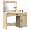 vidaXL Plafondtafel met lade 2 pcs Bruin 40 x 41 x 75 cm Bewerkt hout