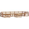 vidaXL Buiten bankenset 8 pcs Naturel Massief Acaciahout
