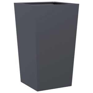 vidaXL Plantenbak 45x45x75 cm staal antracietkleurig
