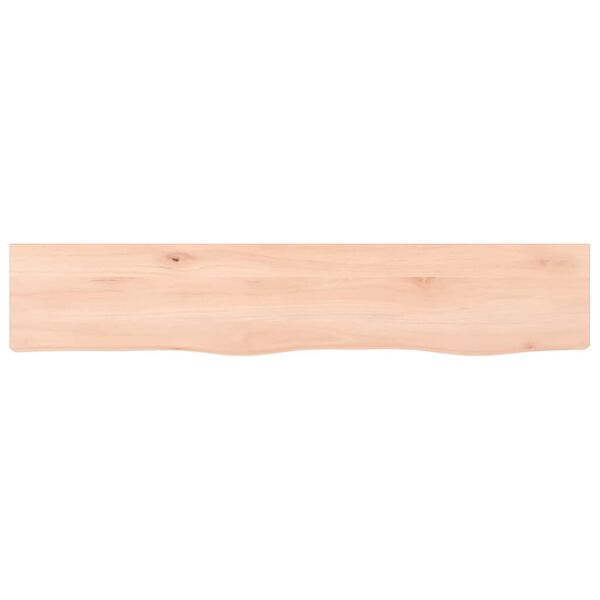 vidaXL Wandschap 100x20x2 cm onbehandeld massief eikenhout