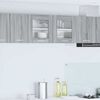 vidaXL Hangkast Grijs Sonoma en Wit 80 x 31 x 40 cm Bewerkt hout
