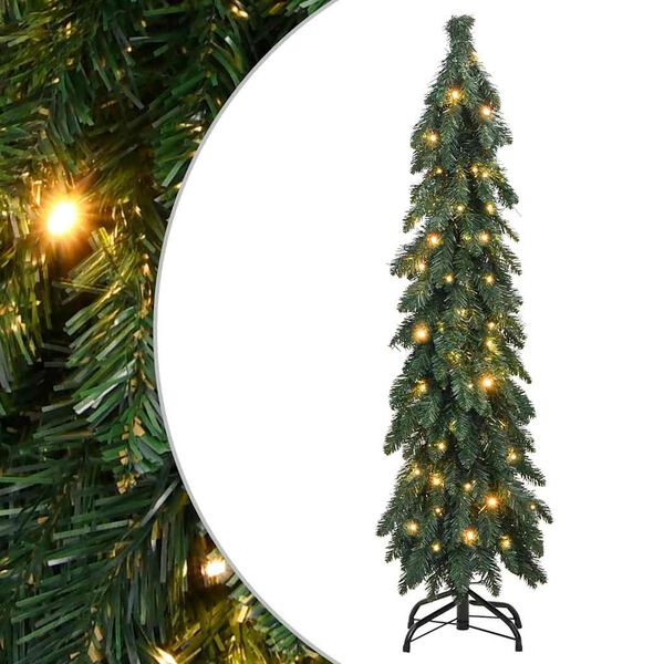 vidaXL Kunstkerstboom met verlichting 60 LED's 120 cm