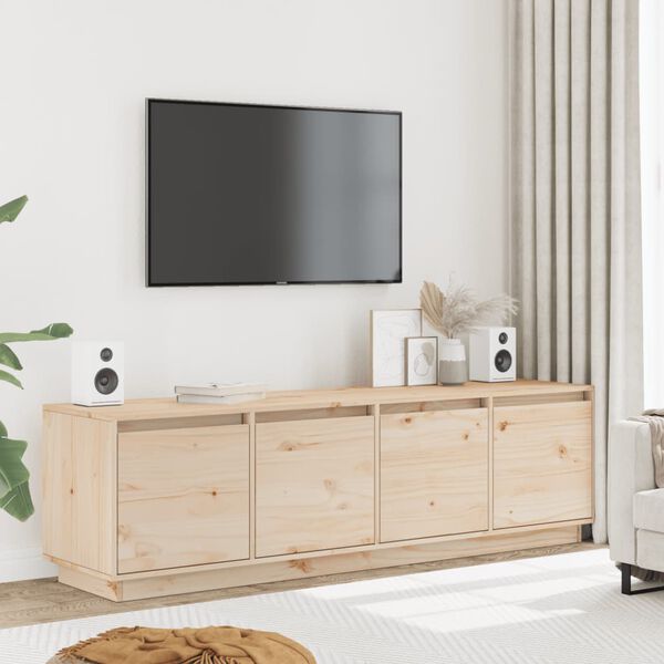 vidaXL Tv-meubel 156x37x45 cm massief grenenhout