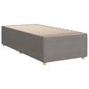 vidaXL Boxspring met matras stof taupe 90x200 cm