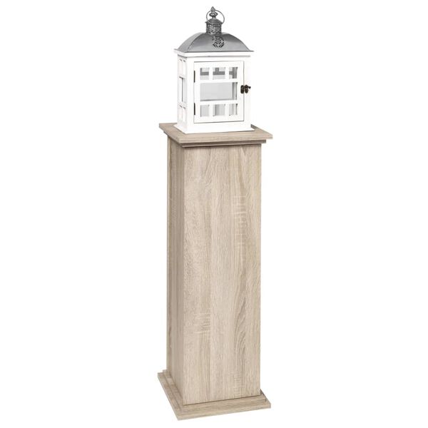 FMD Bijzettafel met deur 88,5 cm eikenkleurig