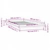 vidaXL Bedframe LED massief hout 100x200 cm